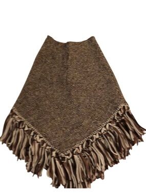 Dolce & Gabbana Wool Poncho Skirt